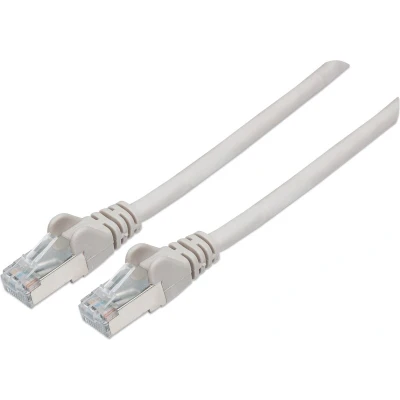 Afbeelding van Intellinet Netwerk Patchkabel, Cat5e, 0,25 m, CCA, U/UTP, PVC, Vergulde Contacten, Snagless Cat6, S/FTP, Koper, LSOH 2 m Grijs