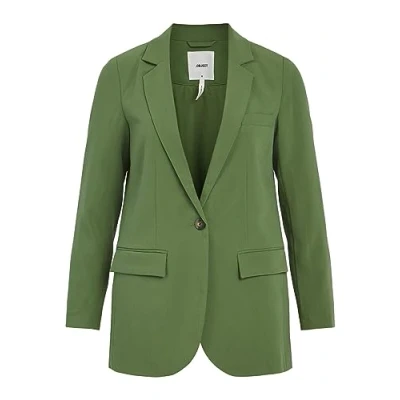 Afbeelding van Object Objsigrid L/S NOOS Blazer Artichoke green, Dames, Maat: 34, green