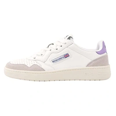 Afbeelding van British Knights Noors Sneakers laag, Dames, Maat: 38, White/lilac Leer/ synthetisch