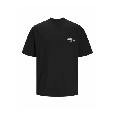 Afbeelding van Jack &amp; Jones Jorsantorini BACK SS CREW NECK Tshirt print, Heren, Maat: XXL, Black