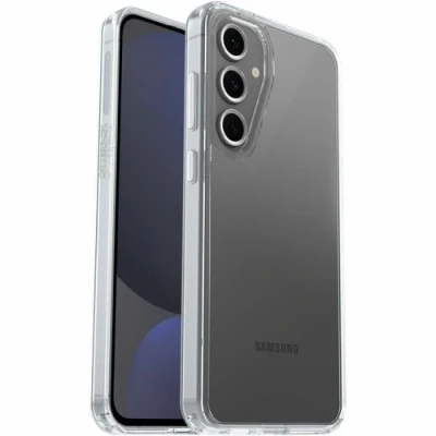 Afbeelding van OtterBox Symmetry Clear doorzichtige hoes voor Samsung Galaxy S24 FE, schokbestendig, dunne beschermende hoes, 3x getest volgens militaire standaard, Transparant, Zonder Verpakking