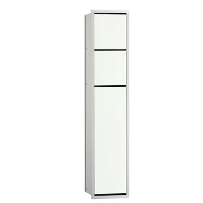 Afbeelding van Emco asis module 150 toiletmodule inbouw 16 8x78 7cm alu wit 975027450