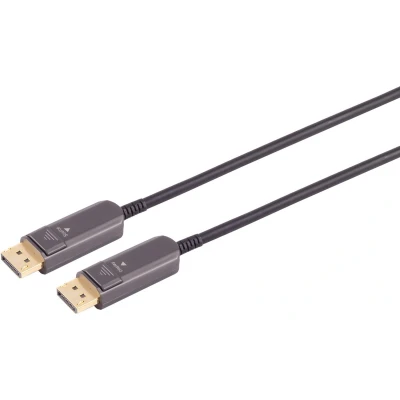 Afbeelding van Actieve DisplayPort 1.4 Kabel 8K 60Hz Verguld 40 meter Zwart