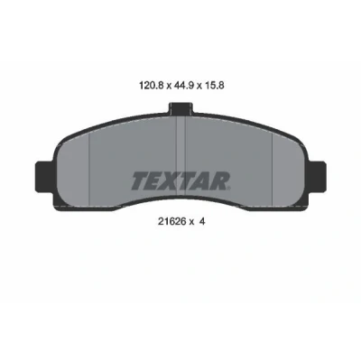 Afbeelding van Textar Remblokset 2162601