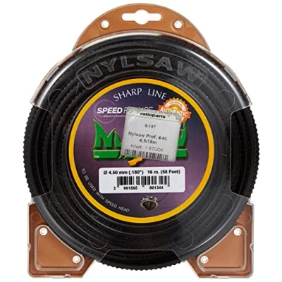 Afbeelding van Maaidraad NYLSAW 4,5 mm 16 m trimmerdraad 4 kant getand nylondraad