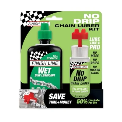 Afbeelding van Finish Line NoDripChainLuber Combo 120 ml Wet Lube verzorging plus onderhoud, meerkleurig, één maat