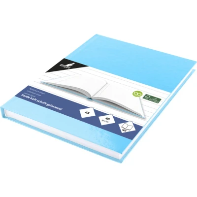 Afbeelding van Kangaro schrift A5 lijn 160 pagina&#039;s 80 grams harde kaft pastel blauw K 5387