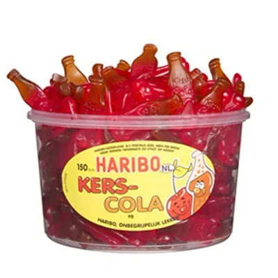 Afbeelding van Haribo Kersen/Cola silo 150 stuks Doos 6 silo&#039;s