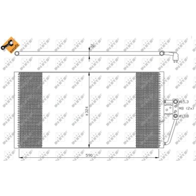 Afbeelding van Condensor, airconditioning NRF 35295
