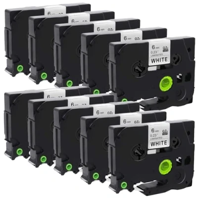 Afbeelding van Molabel TZe 211 Zwart op wit compatibel met Brother apparatuur tape voor PT H100LB, H105, H107B, H110, E110VP, H200, D210VP, P300BT, D400
