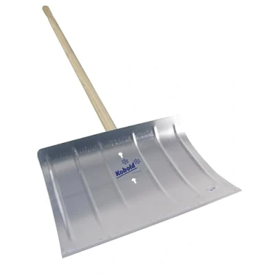 Afbeelding van Sneeuwschuiver sneeuwschep van aluminium 50 cm met profielrand, zilver