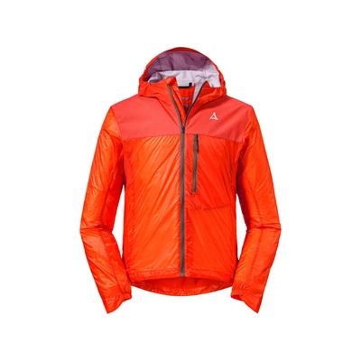 Afbeelding van Schöffel Hybrid FLOW Outdoorjas, Heren, Maat: 48, Orange blaze