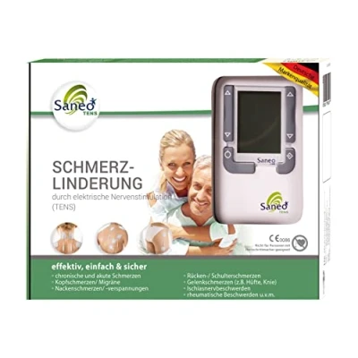 Afbeelding van Saneo TENS elektrische zenuwstimulator, pijnverlichting op het hele lichaam, Duitse merkkwaliteit, medisch product, apparaat, prikkelstroomapparaat, therapie apparaat met