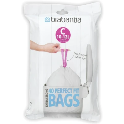 Afbeelding van Brabantia Perfect Fit Afvalzakken 10/12 l Code C 40 stuks