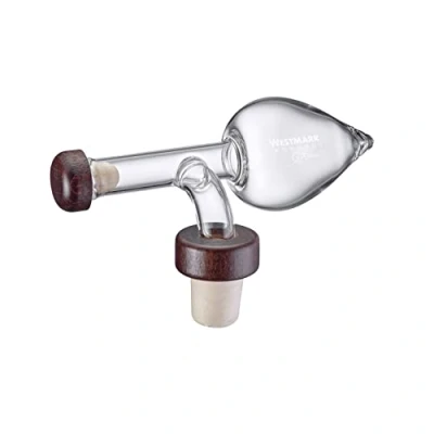 Afbeelding van Westmark Portioneerder, inhoud: 35 ml, voor sterke drank, azijn of olie, luchtdicht, glas/kunststof/hout, gourmet, transparant/bruin, 99033380
