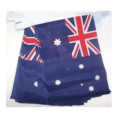 Afbeelding van Australië 4 meter BUNTING Vlag 20 vlaggen 6&#039;&#039; x 4&#039;&#039; Australische STRING 10 15 cm AZ FLAG