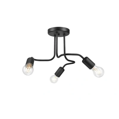 Afbeelding van Lamkur Plafondlamp Joiy, verdeeld, 3 lamps, zwart