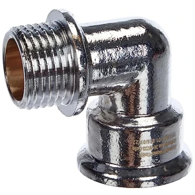 Afbeelding van CORNAT TEC386101 Hoek Messing Chroom 1/2 IT en ET