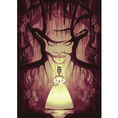 Afbeelding van Komar Artprint Disney Tiana Dr. Facilier 50 x 70 cm (breedte hoogte) kinderkamer, wandsticker (set)