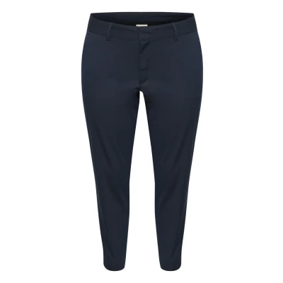 Afbeelding van Kaffe Curve Chino, Dames, Maat: 54, Midnight marine