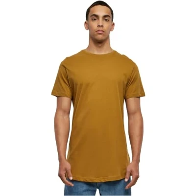 Afbeelding van Urban Classics Shaped LONG DO NOT USE Tshirt basic, Heren, Maat: Medium, Brown