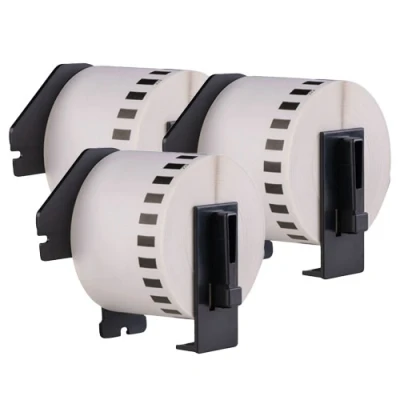 Afbeelding van Huismerk 3x Brother DK 22223 compatible labels, 50 mm x 30,48 m