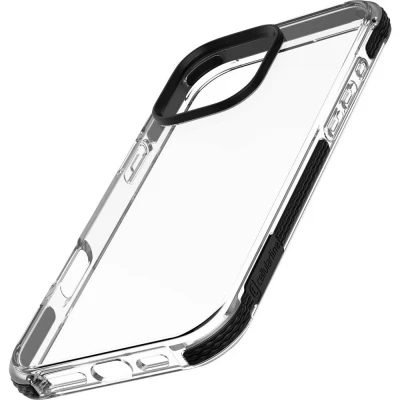 Afbeelding van Cellularline iPhone 16 Pro Hoes Schokbestendig Transparant Antibacteriële TETRA FORCE SHOCK TWIST voor