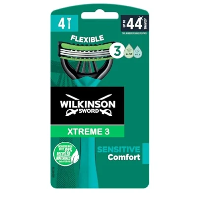 Afbeelding van Wilkinson Sword Extra 3 Sensitive 4 stuks Wegwerpscheermesjes