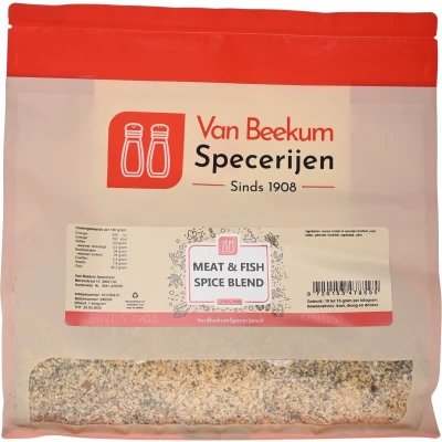 Afbeelding van Van Beekum Specerijen Meat &amp; Fish Spice Blend 1 kilo (hersluitbare stazak)