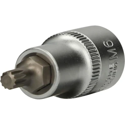 Afbeelding van BRILLIANT TOOLS BT022931 1/2&quot; veeltandbitdop, 55 mm lang, M6 [Powered by KS TOOLS]