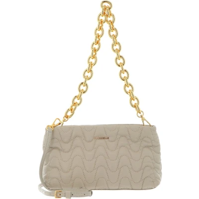 Afbeelding van COCCINELLE Leren Schoudertas Ophelie Matelasse Handbag Gelso Kaki