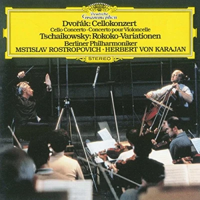 Afbeelding van Mstislav Rostropovich, Berliner Philharmoniker, Herbert Von Karajan Dvorak: Cello Concerto Tchaikovsky: Rokoko Variationen (CD)