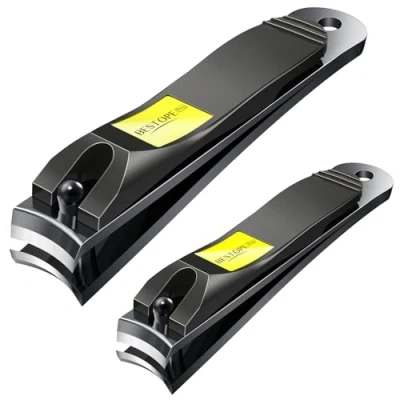Afbeelding van nagelknipper 2 stuks set roestvrij staal vingernagels teennagels tondeuse voor mannen vrouwen stevige kit