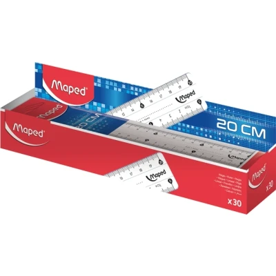 Afbeelding van Maped liniaal plastic (20 cm) (2 stuks)