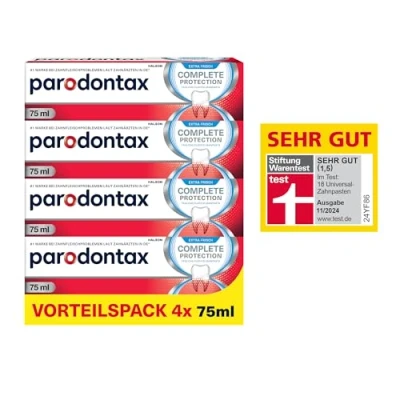 Afbeelding van Parodontax Complete Protection Mousse Tandpasta, Mint, Extra Fris, helpt bloedend tandvlees te verminderen en voorkomen, 4 x 75 ml