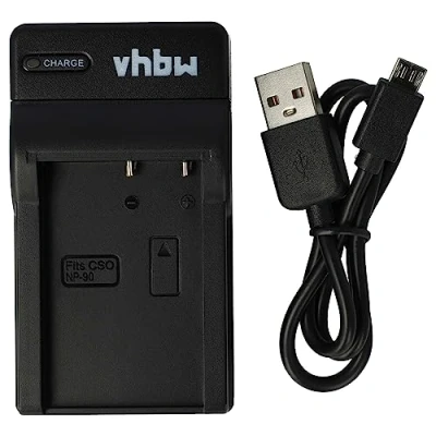 Afbeelding van vhbw USB acculader compatibel met Casio Exilim EX H15 HI Zoom digitale camera, camcorder, Action Cam accu oplaadstation