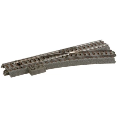 Afbeelding van H0 Märklin C rails (met ballastbed) 24612 Wissel, Rechts 24.3 Met handbediening 188.3 mm