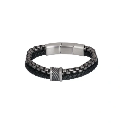 Afbeelding van iXXXi Men Roestvrij stalen Heren armband Diego Zilver Mat 19cm