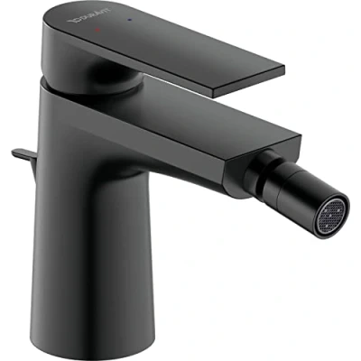 Afbeelding van Duravit Tulum by Starck 1 gats bidetkraan m. waste zwart mat