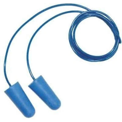 Afbeelding van M safe Oordop Blauw Detectable Met Koord (200 Stuks)