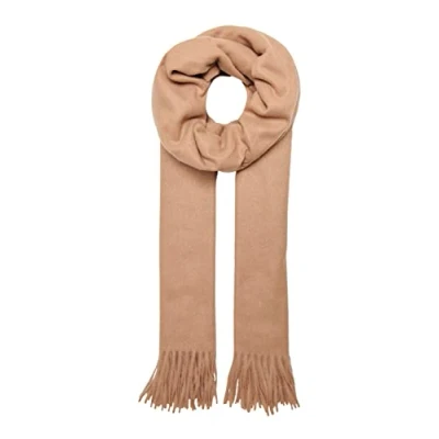 Afbeelding van ONLY Dames ONLAIDA Life Wool Scarf Acc sjaal, Camel/detail: solide, één maat, solid, One Size