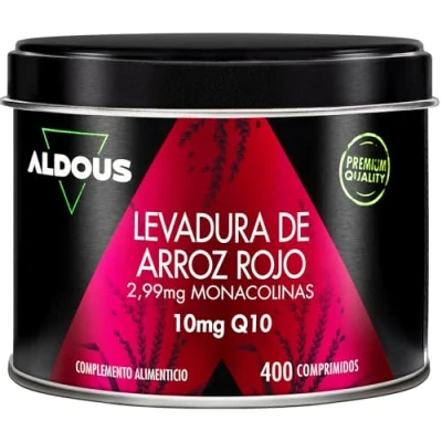 Afbeelding van Rode gist rijst met co enzym Q10 400 tabletten 2,99 mg pure Monacoline Normale hartfunctie Controleert cholesterol Citrininevrij Meer dan 1 jaar