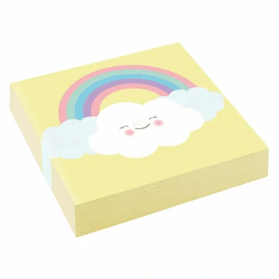 Afbeelding van Servetten Rainbow &amp; Cloud 25x25cm 20 stuks
