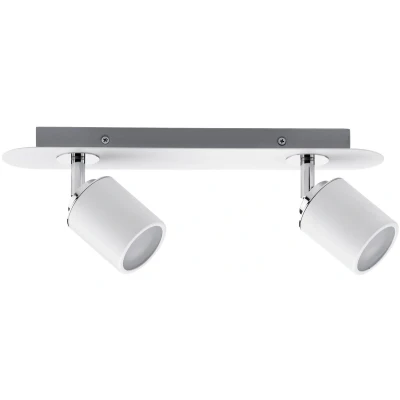 Afbeelding van Paulmann 66718 Spotlight Tube IP44 max. 2x10W GU10 wit/chroom 230V metaal plafondlamp lamp LED plafondspot