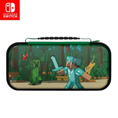Afbeelding van PDP Nintendo Switch Travel Case MINECRAFT FOREST BATTLE