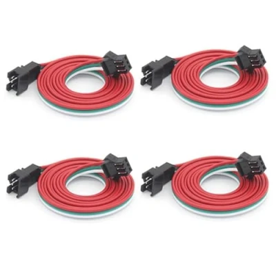 Afbeelding van Taikuwu 4 stuks 50 cm 3 pins JST SM mannelijke vrouwelijke stekker LED aansluitkabel voor WS2812B WS2811 SK6812 Symphony lampen met aansluitingen