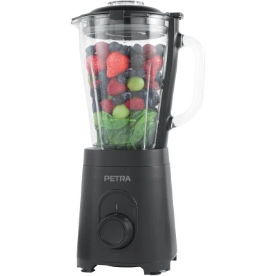 Afbeelding van Petra glazen kan blender, 1,5 l, blenderkan, veiligheidsvergrendeling, 2 snelheden, pulsfunctie