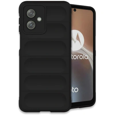 Afbeelding van Motorola Moto G54 Hoesje Siliconen en TPU (zacht) iMoshion Backcover/Softcase Zwart Telefoonhoesje
