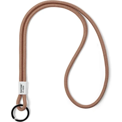 Afbeelding van Pantone Keycord Sleutelhanger Groot Mocha Mousse COY2025 Color of the Year 2025 by Copenhagen Design