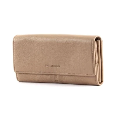 Afbeelding van FREDsBRUDER Leren Portemonnee Bandolin Wallet Sand Beige